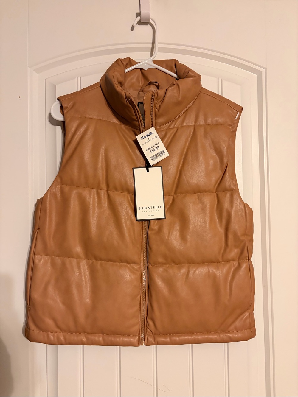 Bagatelle Tan Quilted Puffer Vest